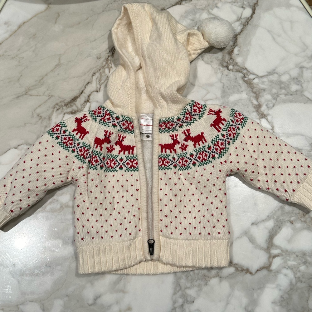Hanna Anderson holiday sweater 6-12 months